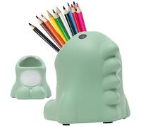 JARPSIRY Funny Big Mouth Animals Pen Holder for Office Desk Accessories, Cute Cartoon Animals Makeup Brush Holder Pencil Cup Toothbrush Holder Vanity Organizer Kawaii Home Decor (Dinosaur)