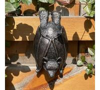 JARPSIRY Helloween Bat Statue Garden Decor Plant Pot Hugger Resin Flower Pot and Vase Hugger Planter Pot Hanger Hanging Bat Figurines Lawn Sculptures Outdoor Ornaments Home Office Decoration