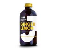 JARR Kombucha Ginger Lemon Flavoured 330ml Bottles (12 Pack) - Gut Health, Kombucha Drink, Low Sugar, Vegan, Gluten-Free, Non-Alcoholic, Healthy Drinks, Soft Drinks