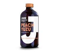 JARR Kombucha Peach Yuzu Flavoured 330ml Bottles (12 Pack) - Gut Health, Kombucha Drink, Low Sugar, Vegan, Gluten-Free, Non-Alcoholic, Healthy Drinks, Soft Drinks