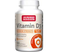Jarr0w F0rmulas Vit4min D3 5000 IU Softgels, Food Supplement - 100 Count per Bottle