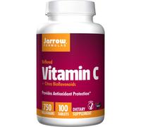 Jarrow Buffered Vitamin C Plus Citrus Bioflavonoids (750mg, 100 Vegan Easy Solv Tablets)