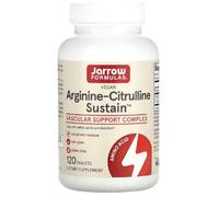 Jarrow Formulas - Arginine-Citrulline Sustain | 120 Tablets for Nitric Oxide Production and Endurance