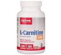 Jarrow Formulas, L-Carnitine 500, 500 mg, 100 Veggie Caps