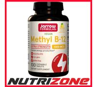 Methyl B-12, Vitamin B12 Lemon, 1,000 mcg, 100 Chew Lozenges Jarrow
