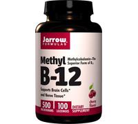 Jarrow Formulas Methyl B-12 500 mcg, Supports Brain Cells and Nerve Tissue, 100 Lozenges