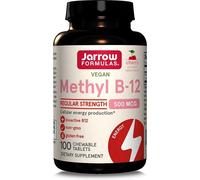 Jarrow Formulas | Methyl B-12- 500mcg (Cherry) | 1 x 100 vegan chewable tabs