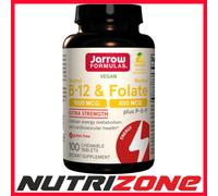 Jarrow Formulas - Methyl B-12 & Methyl Folate, 400mcg Lemon - 100 Lozenges