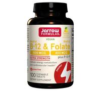 Jarrow Formulas - Methyl B-12 & Methyl Folate, 400mcg Lemon - 100 Lozenges