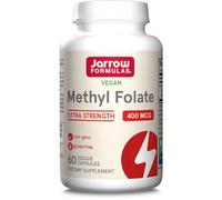 Jarrow Formulas Methyl Folate (5-MTHF), 400mcg, Minerals Supplement, 60 Vegan Capsules, Gluten Free, Vegetarian, Soy Free, Non-GMO, Vitamin B9, Folic Acid
