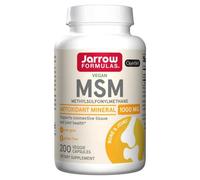 Jarrow Formulas MSM MethylSulfonylMethane Sulphur 1000mg - 200 Veg Caps