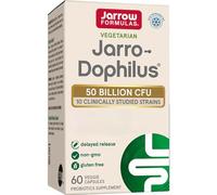 Jarrow Formulas, Ultra Jarro-Dophilus, 50 Billion Bacterial Cultures per Capsule, High Dose, 60 Vegan Capsules, Gluten-Free, Vegetarian, GMO-Free
