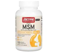 JARROWS Jarrow Formulas - MSM (Methyl-Sulfonyl-Methane) 1000 mg | Support for Joint Health and Inflammation Reduction - 100 Veggie Capsules