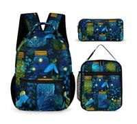 Jars Forests Backpack Set Rucksack Insulated Lunch Bag Makeup Bag