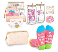 Jars Nova 10th Birthday Gifts for Girls｜Personalized Gift Set for Age 10｜Birthday Present for 10 Years Old Girls Kids Sister Daughter Cousin Niece Granddaughter Celebration