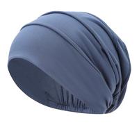 JarseHera Cotton Slouchy Beanie Chemo Headwear Soft Slouch Cancer Caps Hats Head Cover for Hair Loss, 1 Pcs,denim Blue, One size