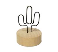 Jarsense 6pcs Table Number Holder, Original Wooden Place Card Holder ,Vertical Simple Wooden Card Holder for Table Number Picture Memo Sticky Note Photo (Cactus)
