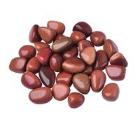 Jarsnese Red Sands Crystal Stone Natural Crystal Tumbled Stone,Irregular Polished Bulk Crystal,for Flower Pot Decoration Stone (100g)