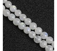 JARTC Natural Blue Moonstone Round Loose Beads for Jewelry Making DIY Bracelet Necklace (4mm)