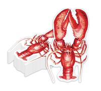 JarThenaAMCS 100 Pcs Summer Napkins Disposable Paper Napkins Lobster Craw Fish Shaped Luncheon Dinner Napkin for Picnic Barbecue Birthday Cocktail Party Supplies