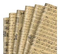 JarThenaAMCS 12 Sheet Vintage Newspaper Wrapping Paper -Not Roll- Retro Gift Wrap Paper Folded Flat Art Paper for DIY Crafts Gift Wrapping, 19.7 x 27.6 Inch