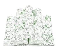 JarThenaAMCS 150 Pcs Sage Green Floral Wax Paper Chinoiserie Bird Flower Deli Paper Food Sandwich Wrap Waterproof Oil-Proof Picnic Basket Liner for Party Kitchen Supplies, 9.8 x 8.3 Inch