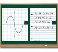 JarThenaAMCS 4 Pack Large Dry Erase Magnetic Notebook Paper for Classroom Whiteboard Handwriting Grid & Lined Paper for Back to School Office Decoration, 16.5" x 10.7"
