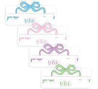 JarThenaAMCS 4Pcs Bow Mahjong Card Guide Line Finder Mahjong Rule Helper for Beginners Players Game Competition Party Accessories Supplies