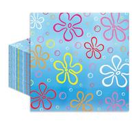 JarThenaAMCS 50Pcs Cartoon Sponge Paper Napkins Colorful Bikini Flower Disposable Napkins Under the Sea Luncheon Dinner Napkin for Cartoon Themed Birthday Party Tableware
