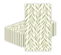 JarThenaAMCS 50Pcs Greenery Guest Napkins Green Leaves Disposable Hand Towels Watercolor Botanical Paper Napkins for Birthday Baby Shower Wedding Bathroom Kitchen