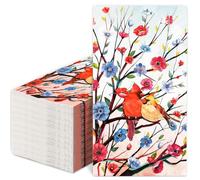 JarThenaAMCS 50Pcs Patriotic Guest Napkin Disposable Paper Napkins Cardinal Red Blue Floral Tree Dinner Hand Napkins for 4th of July Independence Day Home Party Table Decor