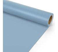 JarThenaAMCS Dusty Blue Wrapping Paper - Mini Roll - 17 In x 32.8 Ft Solid Blue Gift Wrap Paper Decorative DIY Art Craft Paper for Wedding Birthday Baby Shower Party Supplies