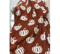 JarThenaAMCS Fall Blanket Football Pumpkin Throw Blanket Brown Reversible Soft Cozy Blankets for Autumn Thanksgiving Tailgate Party Football Season Decor, 50 x 60 Inch