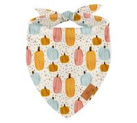 JarThenaAMCS Large Fall Dog Bandanas Autumn Pumpkins Stars Reversible Triangle Dog Bibs Adjustable Pet Neckerchief Scarf for Small Medium Large Pet Cat Costume Accessories