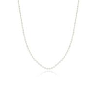JaruJaru Micro Seed Pearl Strand Necklace - 2-2.5mm Tiny Freshwater Pearls, Poppy Seed-Sized, Delicate Layering Jewelry
