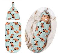 Jarverce Swaddle Blanket for Baby, Soft Sleeping Bag, Swaddling Sack for Newborn Unisex Baby Stuff, Red Panda