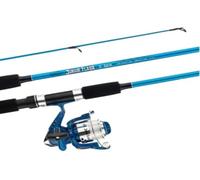 Jarvis Walker 5ft Junior LED Fishing Rod and Reel Combo - Flashing Light Reel, EVA Grip Handle, Pre-Spooled Line - Kids Starter Fishing Set - Blue