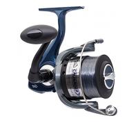 Jarvis Walker Crusader 8000 Fishing Spinning Reel - Pre-Spooled with Line - Graphite Body & Rotor - 1 Ball Bearing - Click Drag System - Sea & Freshwater Fishing Reel
