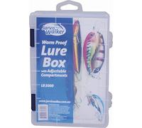 Jarvis Walker LB2000 Lure Box - Compact Worm-Proof Fishing Tackle Storage with Adjustable Dividers - Organiser Case for Lures, Hooks & Small Terminal Tackle