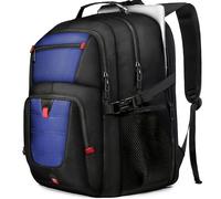JARWAM TSA Approved Travel Backpack with LifetimeWarranty, Extra Large TSA Friendly Travel Backpack for Men Women, 17 Inch Big TSA Airline Approved Work Computer Backpack for Business Travel,Blue