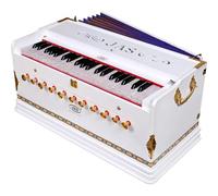 JAS Harmonium Super Deluxe, JAS English Reeds, Standard Body, White