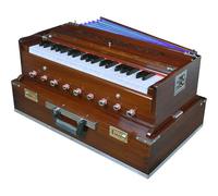 JAS Super Deluxe Harmonium, Brass Reeds, Portable, Professional Quality, Indian Harmonium, 3 ½ Octaves