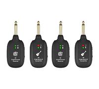Jasaly 2X Guitar Wireless System 20Hz-20KHz Acoustic Transmission Rechargeable Transmitter Receiver for Electric Guitar Bass