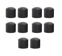 Jasaly Black Metal Dome Guitar Volume Knob Electric Guitar Bass Potentiometer Control Knob (No Hole)