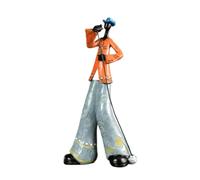 Jasaly Jazz Band Player Figurines Vintage Musician Figure Resin Statues Desktop Ornament Retro Sculpture Home Indoor Decor A