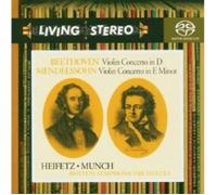 JASCHA HEIFETZ/CHARLES MUNCH -LIVING STEREO: VIOLIN CONCERTO SACD 2 TRACKS NEW