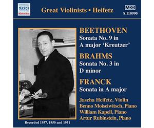Jascha Heifetz Violin: Benno M - BEETHOVEN / BRAHMS / FRANCK: Violin Sonatas