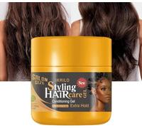 JasCherry 113.5g/4OZ Braid Gel, Edge Control for Braids, Extra Hold Conditioning Braiding Gel Natural Gloss Styling Wax for Locs Twists and Edges, Tames Frizz And Keeps Hair Wig In Place
