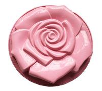 JasCherry 8.6" Large Rose Flower Round Shaped Silicone Pan DIY Moulds - Non Stick Cake Tin Silicone Bakeware Mold Tray for Anniversary Cake, Large Jelly, Loaf, Cheesecake, Bread #6