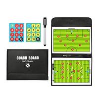JasCherry Football Tactic Board, Magnetic Soccer Coaching Board, Foldable and Portable Football Strategy Coaches Board, with Dry Eraser and Marker Pen